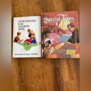 Set of 2 Family devotional books.
